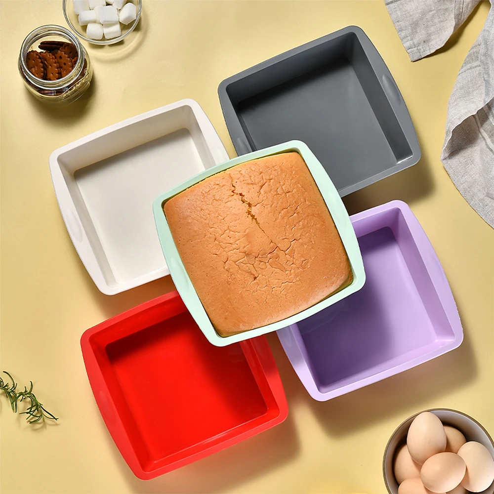 Kitchen Baking Ware - Molde cuadrado de silicona para Tartas,