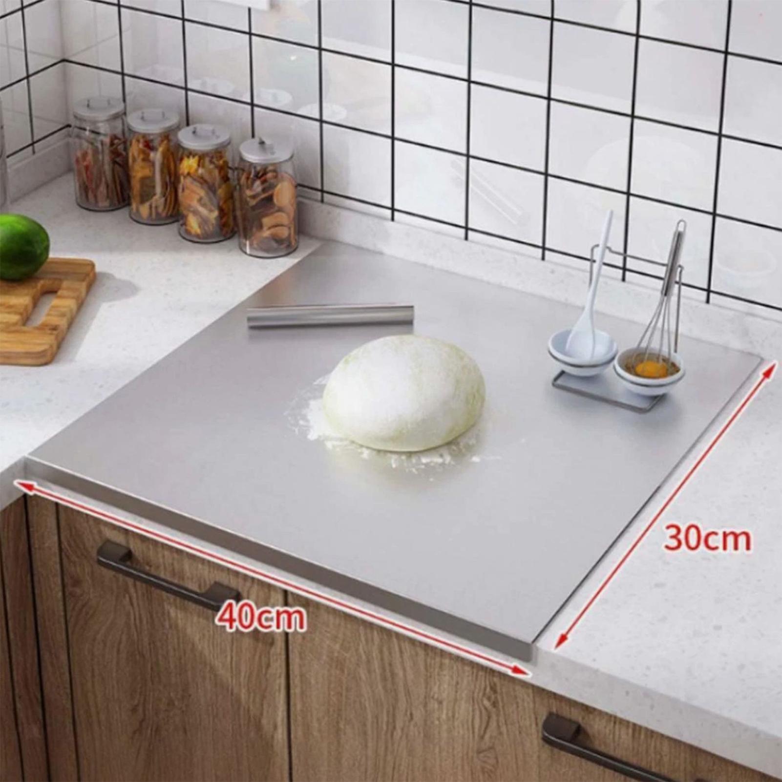 Baking In Kitchen - Tabla de Cortar de Acero Inoxidable
