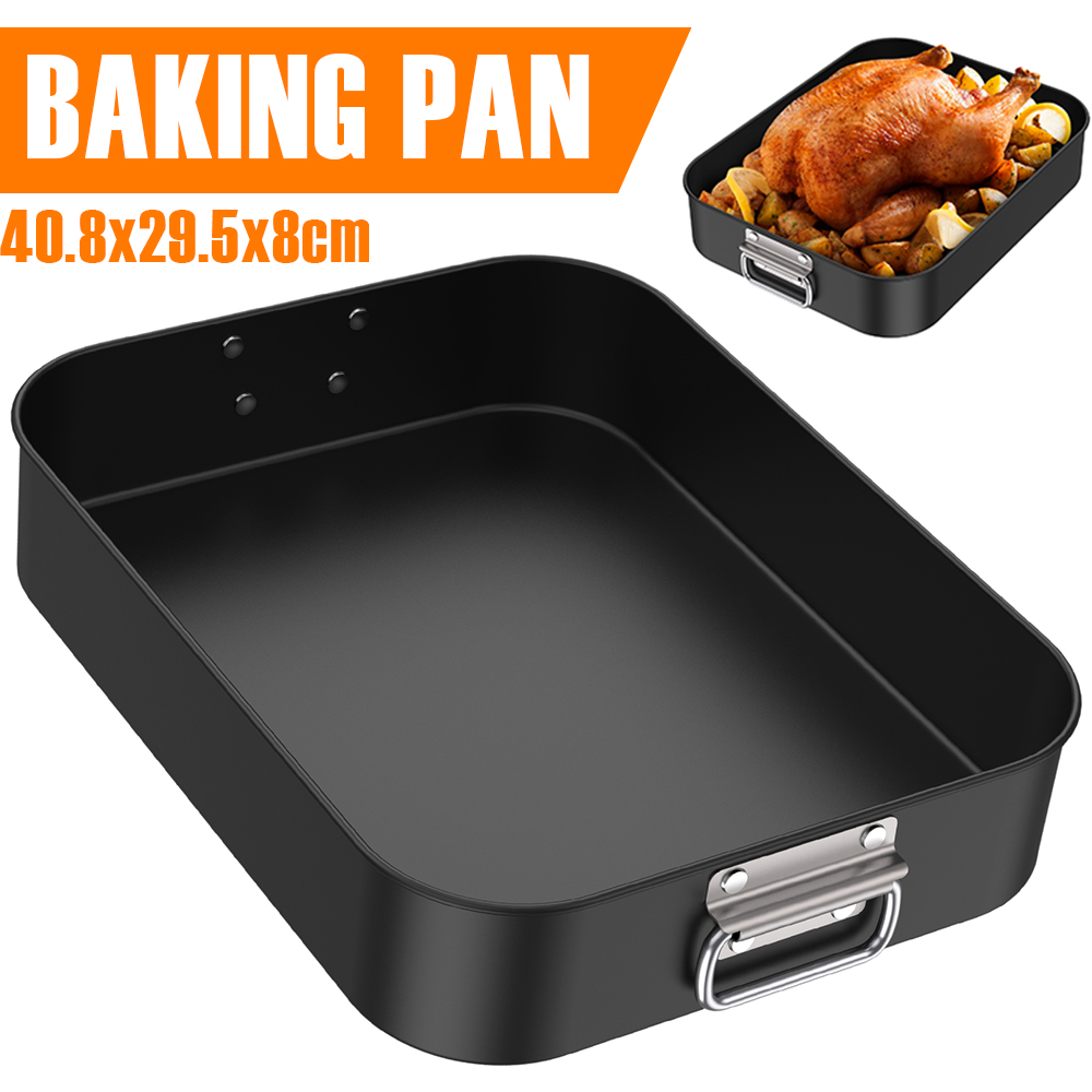 Kitchen Baking Ware - Bandeja para hornear profunda, bandeja rectangular