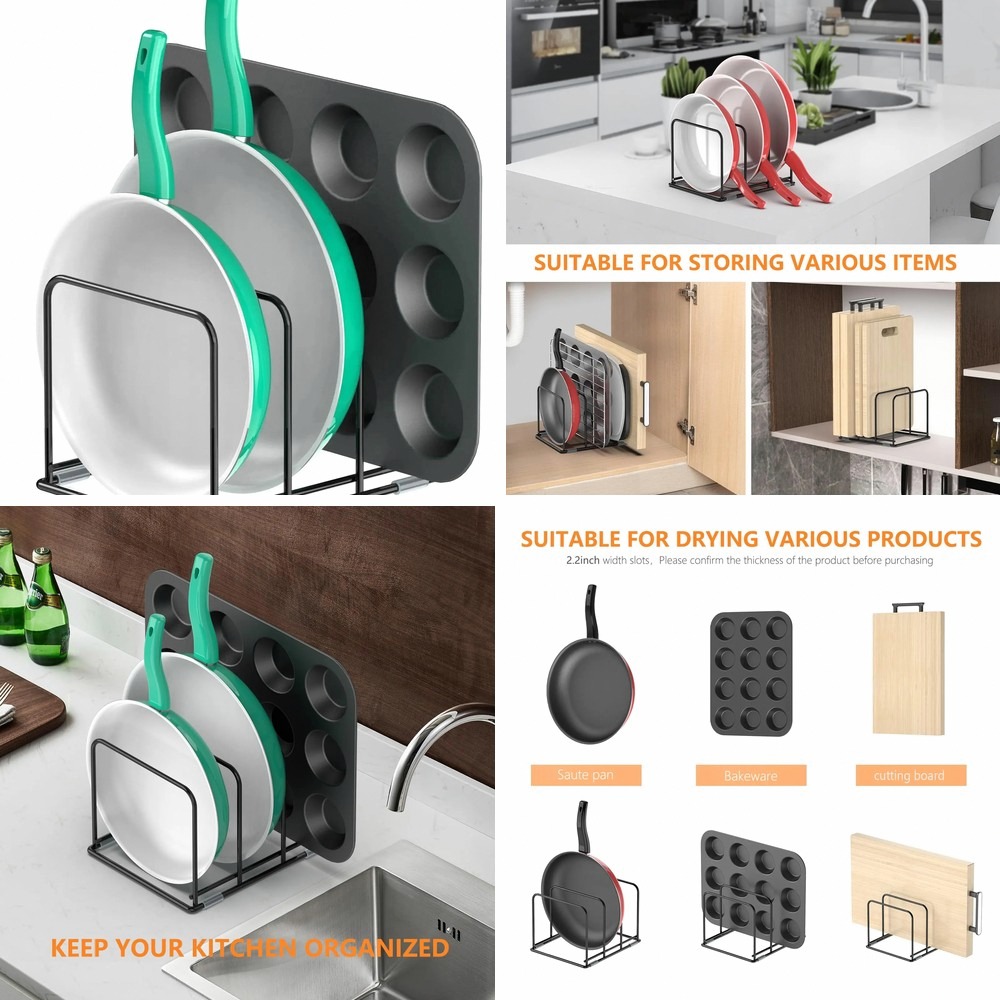 Kitchen Cabinet Baking Organizer - Organizador de Sartenes para Armario de