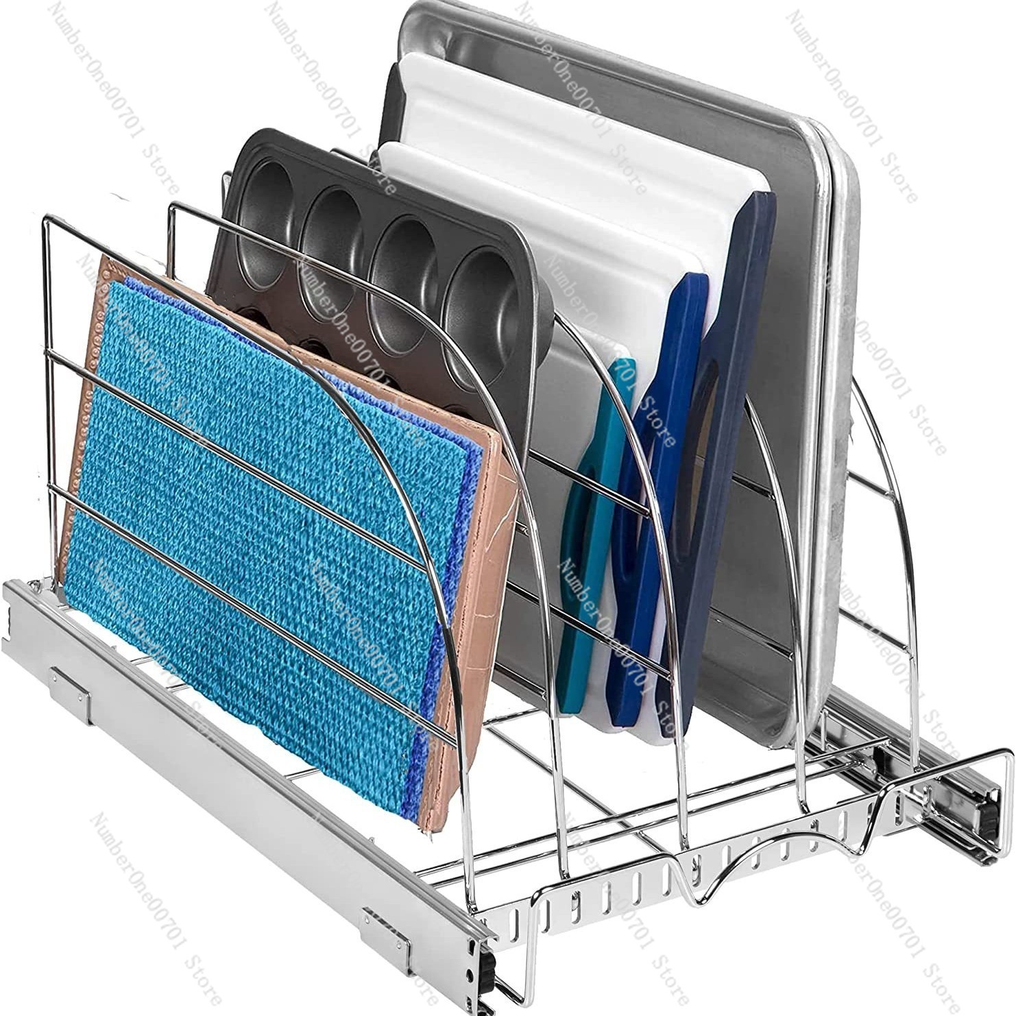 Kitchen Cabinet Baking Organizer - Organizador de Gabinete de Cocina Extraíble