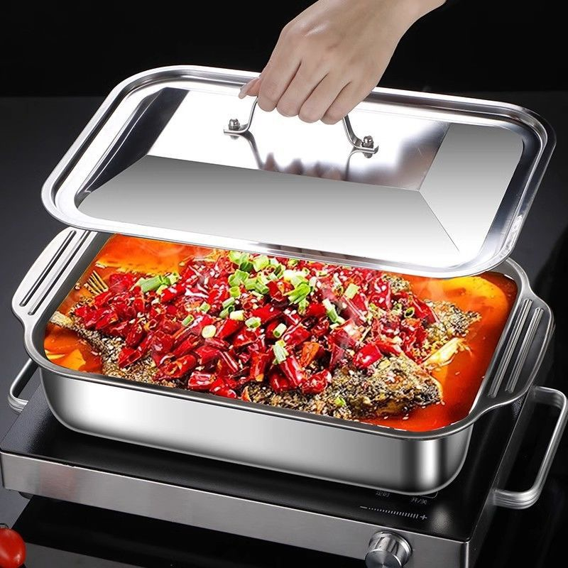 Kitchen Baking Ware - Bandeja para Hornear Profunda de Acero