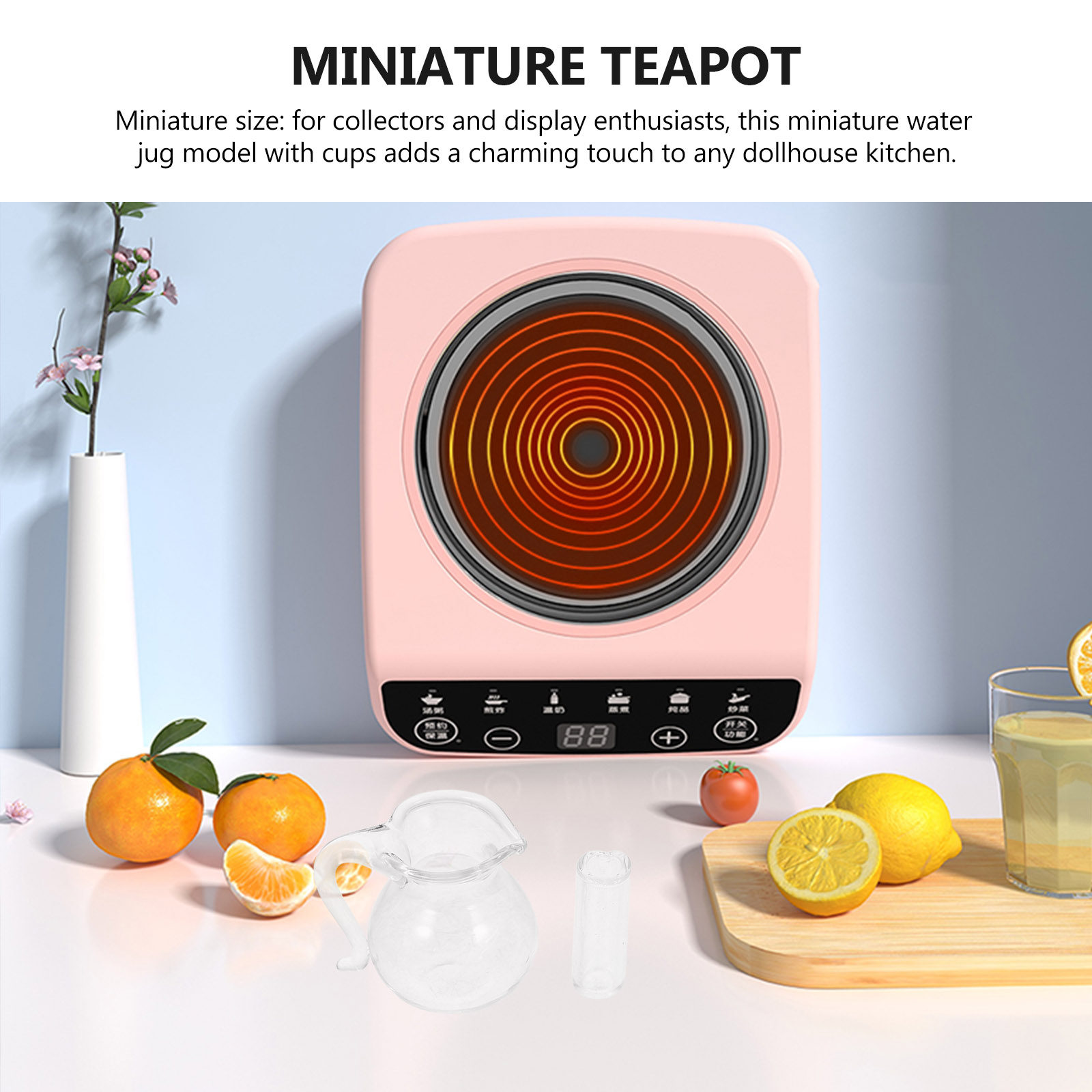 Kitchen Glass Baking Set - Juego de Jarra y Taza de