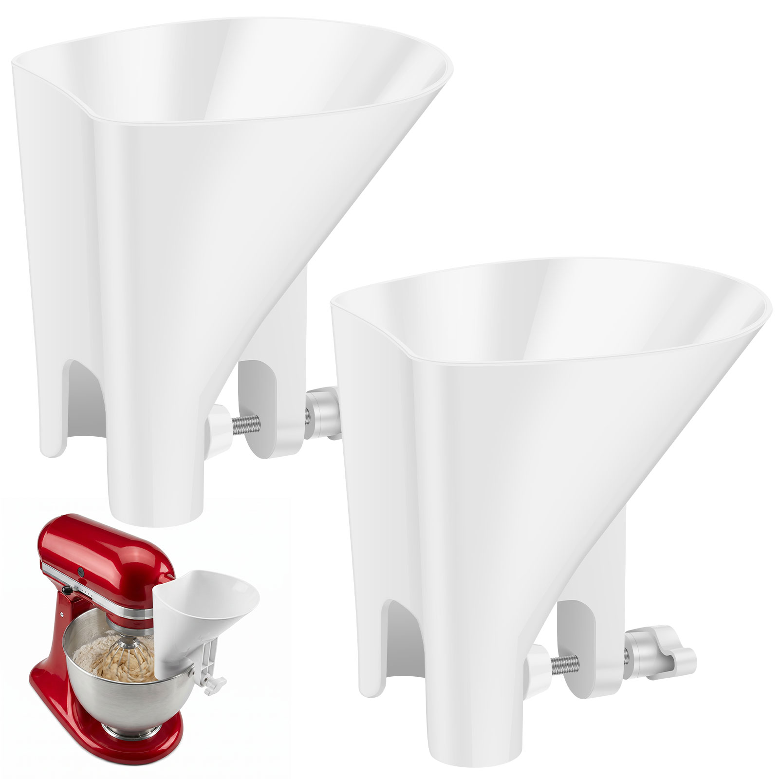Kitchen Aid Baking Mixer - Embudo de Harina Antiderrames para Batidoras