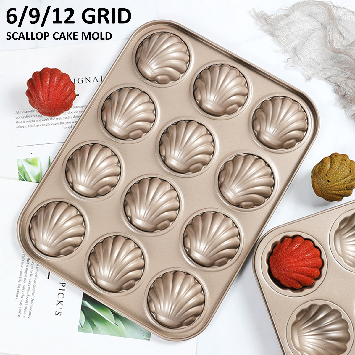 Kitchen Baking Ware - Molde Madeleine con forma de concha