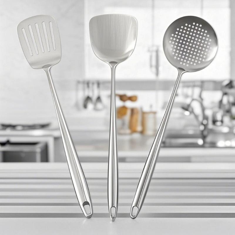 Offset Spatula Set - Espátula de acero inoxidable para wok,