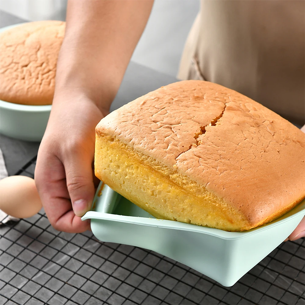 Molde cuadrado de silicona par - Kitchen Baking Ware reseña y precio