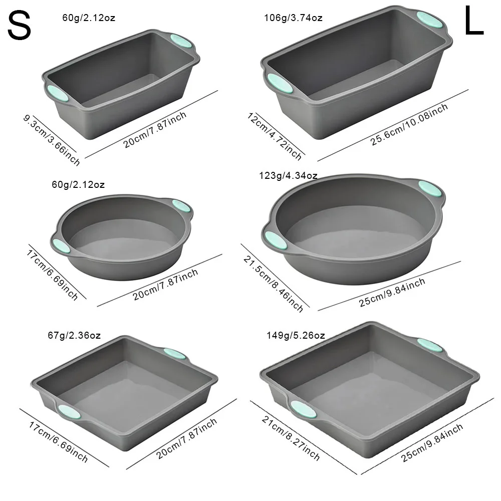 Molde de silicona gris resiste - Kitchen Baking Ware reseña y precio