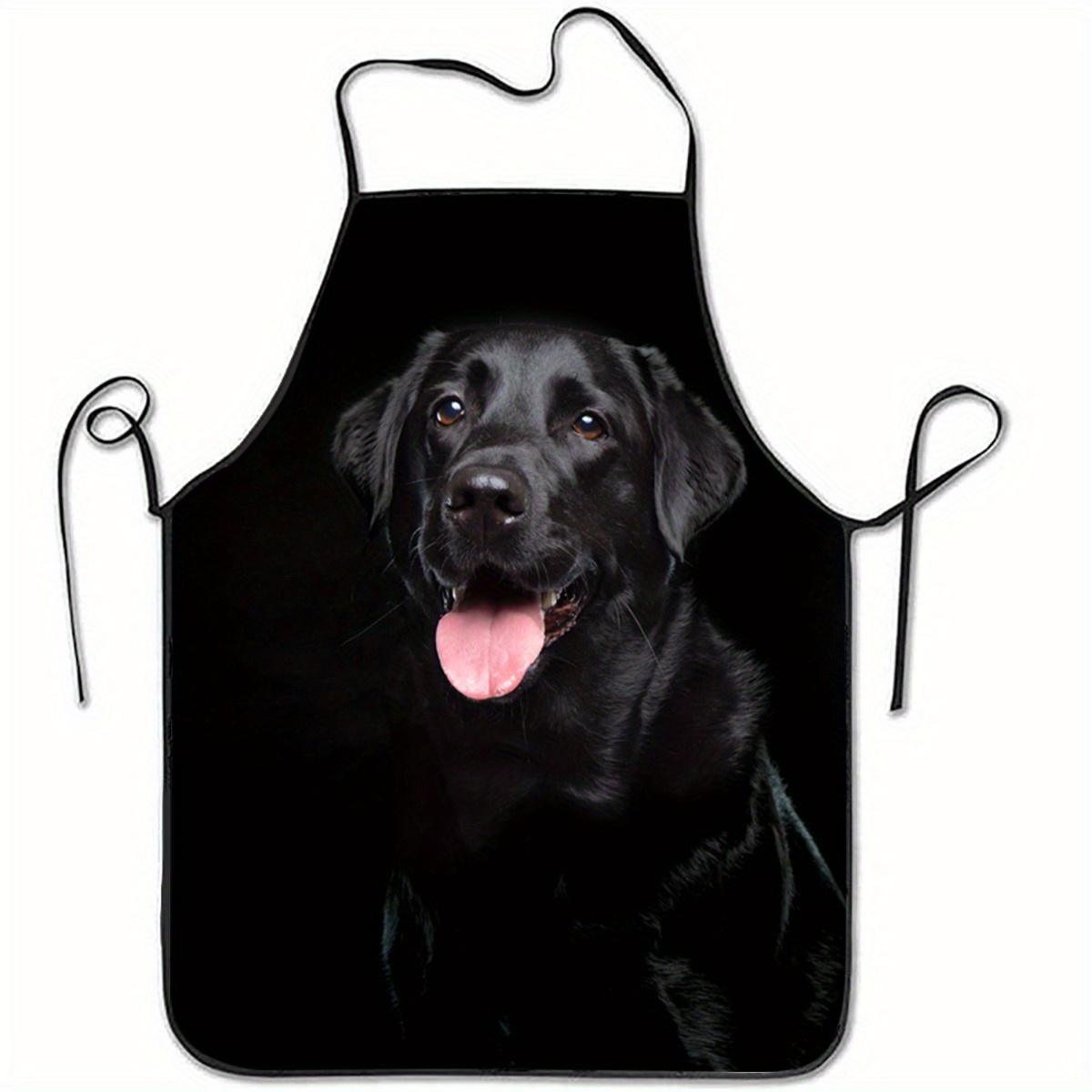 1 delantal negro con estampado - Kitchen Baking Cloth reseña y precio