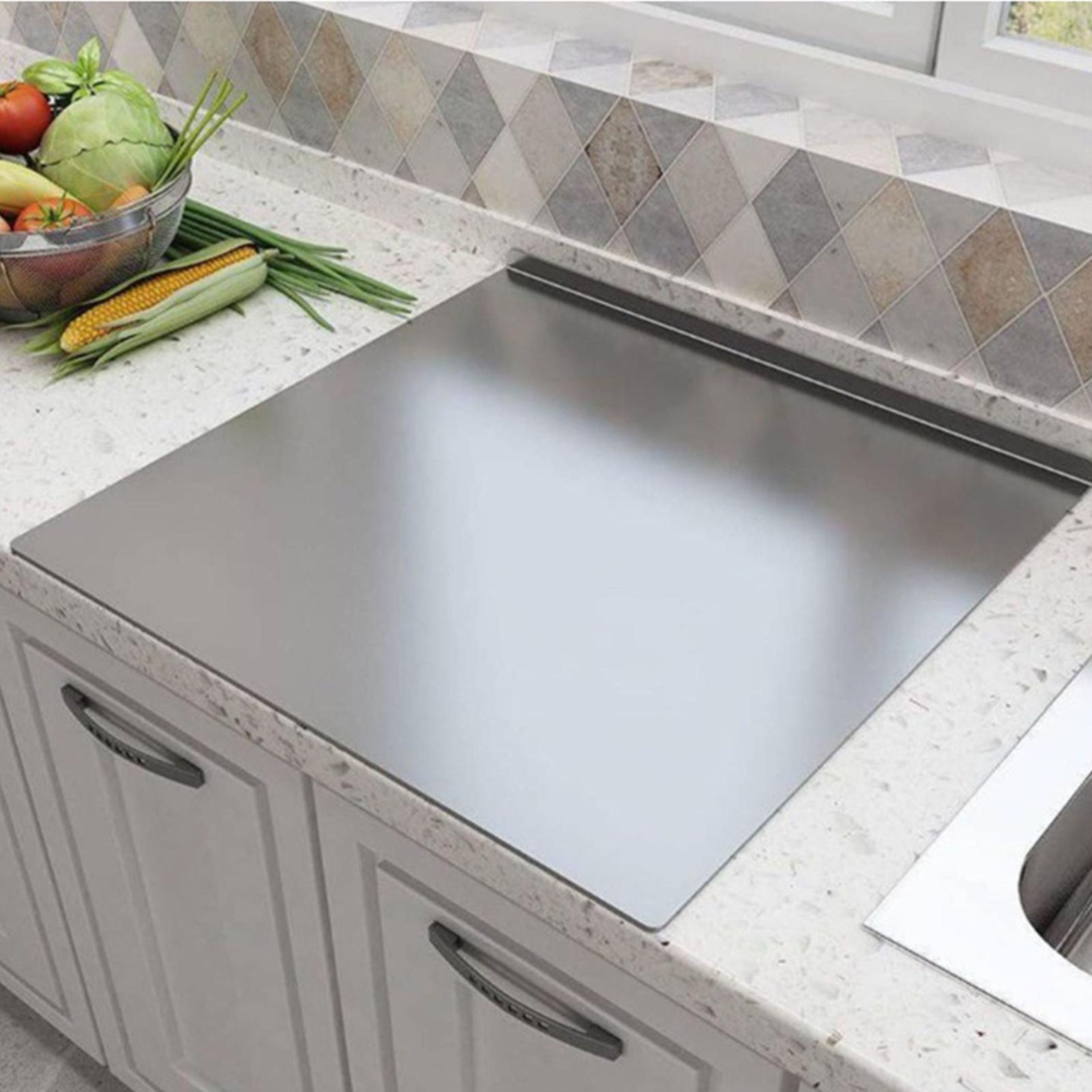 Tabla de Cortar de Acero Inoxi - Baking In Kitchen reseña y precio