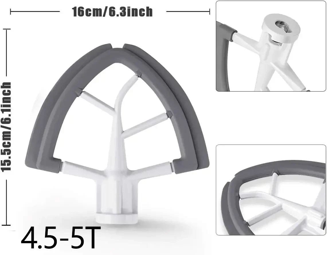 Accesorios de silicona de 4.5- - Kitchen Aid Baking Mixer reseña y precio