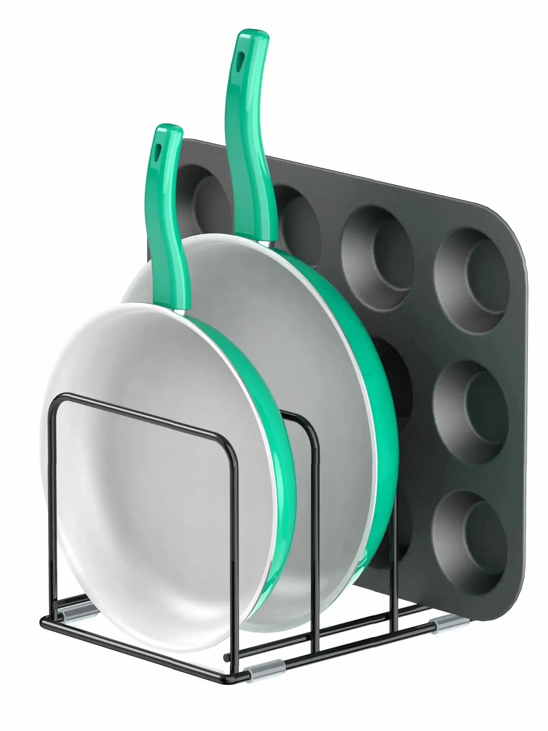 Organizador de Sartenes para A - Kitchen Cabinet Baking Organizer reseña y precio