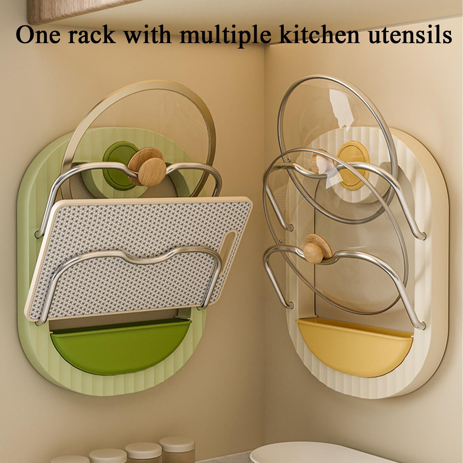Soporte para tapas de ollas de - Kitchen Cabinet Baking Organizer reseña y precio