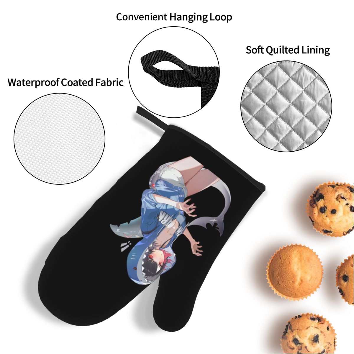 Juego de 4 Guantes y Protector - Kitchen Baking Zone reseña y precio