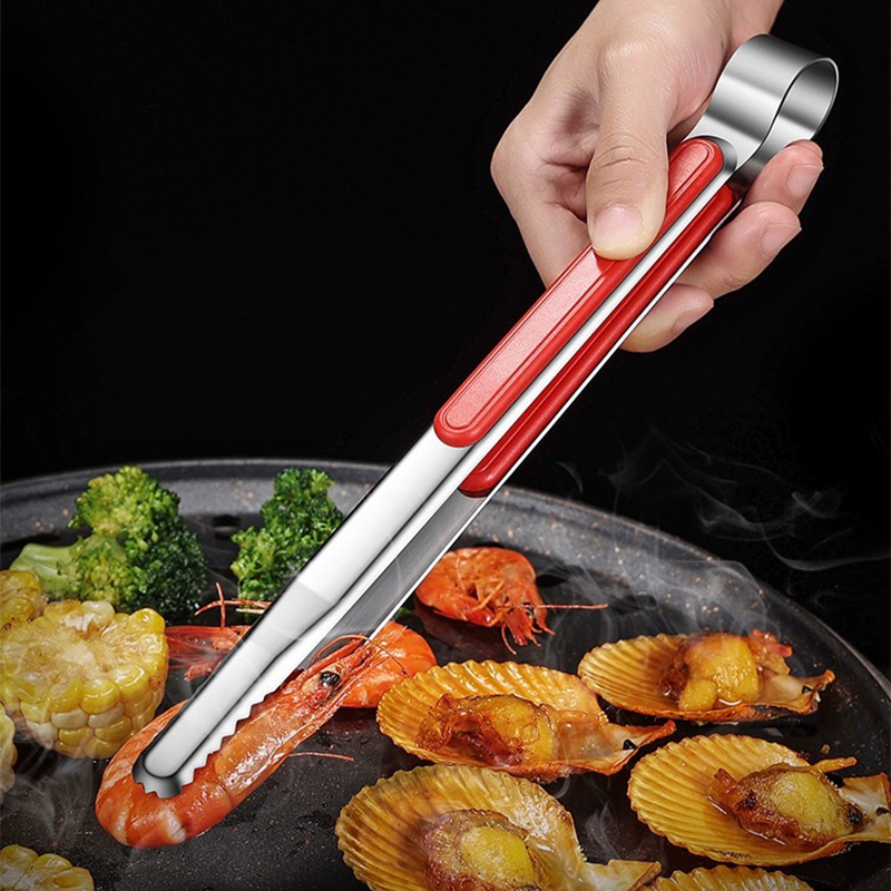Pinza de comida de acero inoxi - Kitchen Baking Ware reseña y precio