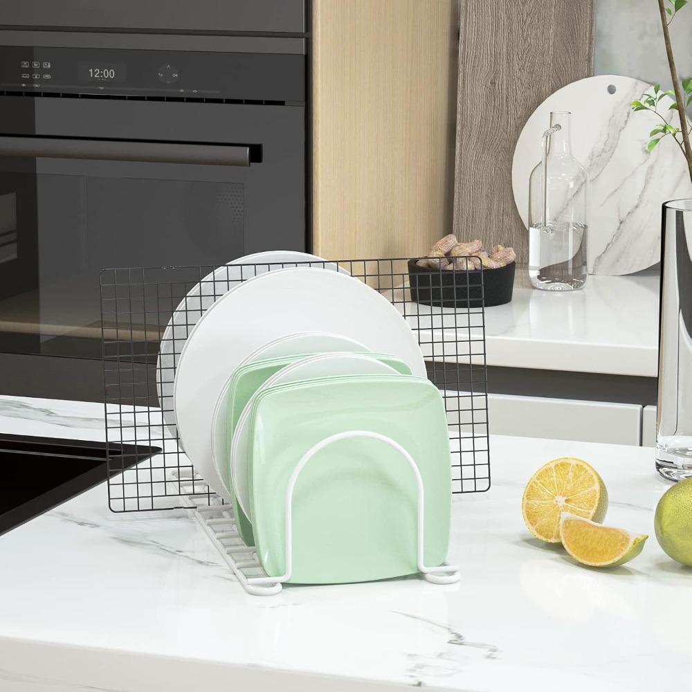 Organizador vertical de platos - Kitchen Cabinet Baking Organizer reseña y precio