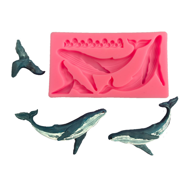 Molde de silicona de ballena D - Kitchen Baking Decor reseña y precio