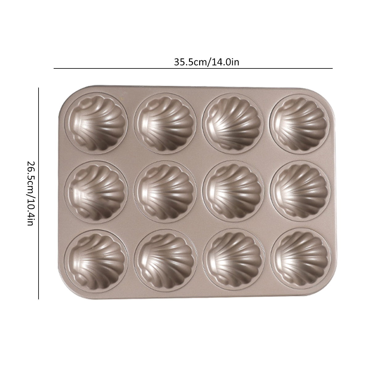 Molde Madeleine con forma de c - Kitchen Baking Ware reseña y precio